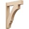 Ekena Millwork 8-in W x 34-in D x 46-in H Balboa Block Rough Cedar Woodgrain TimberThane Outlooker, Primed Tan OUTUR080X34X46BOA44RCPR - alternate 1